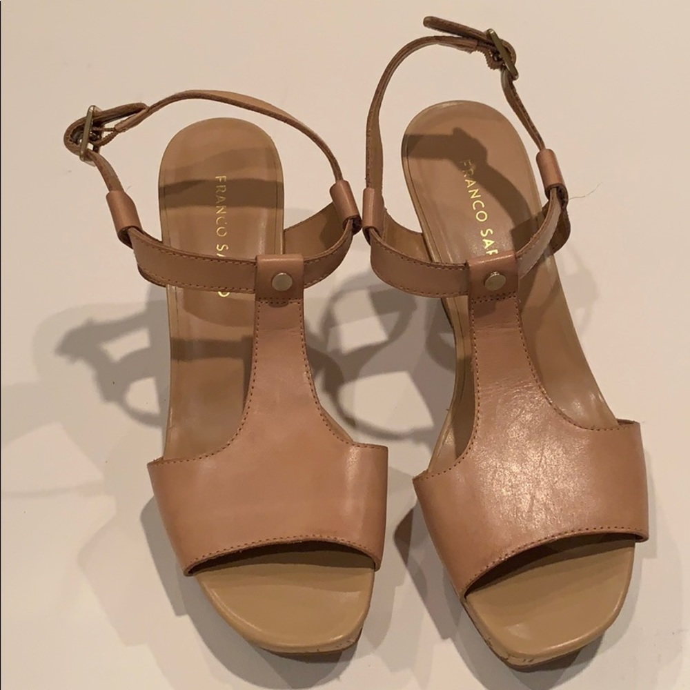 Franco Sarto Cork Wedges - Size 8.5